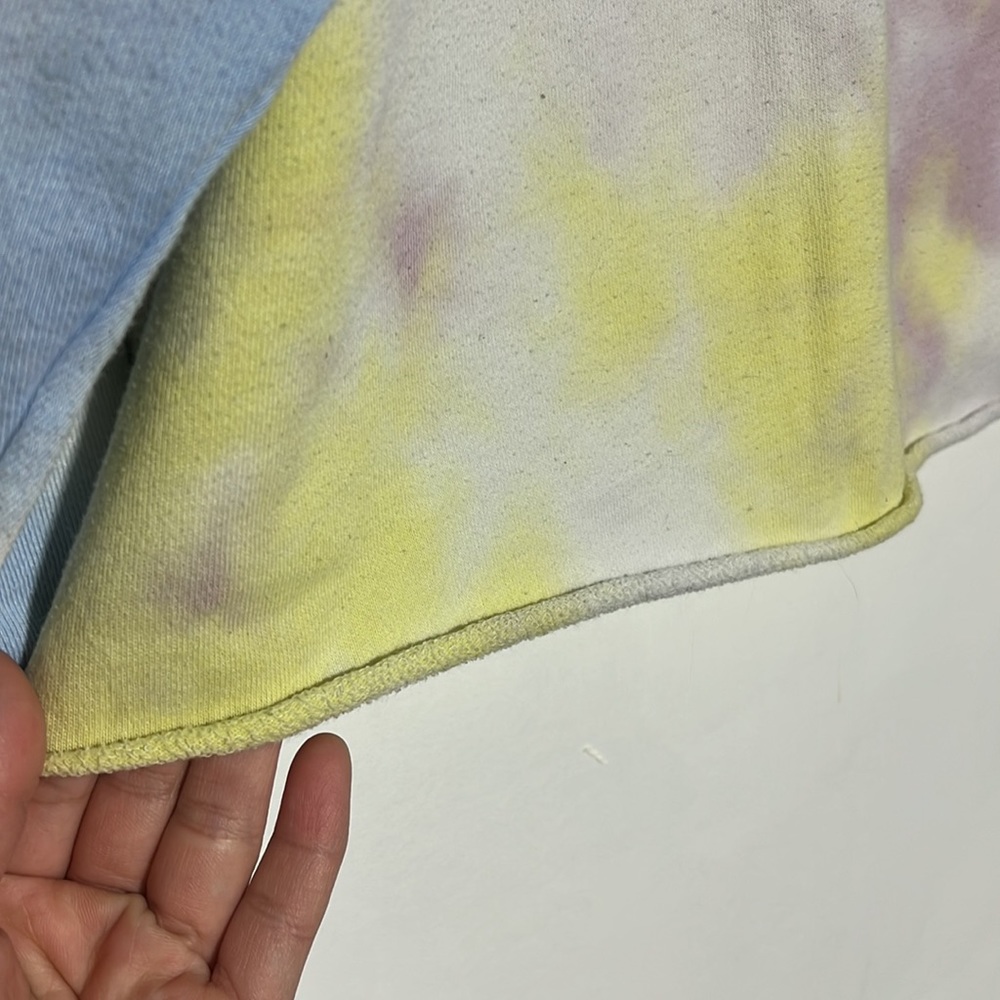 Colsie Tye-Dye Long Sleeve Raw Hem Sweatshirt Size XL - Picture 5 of 8